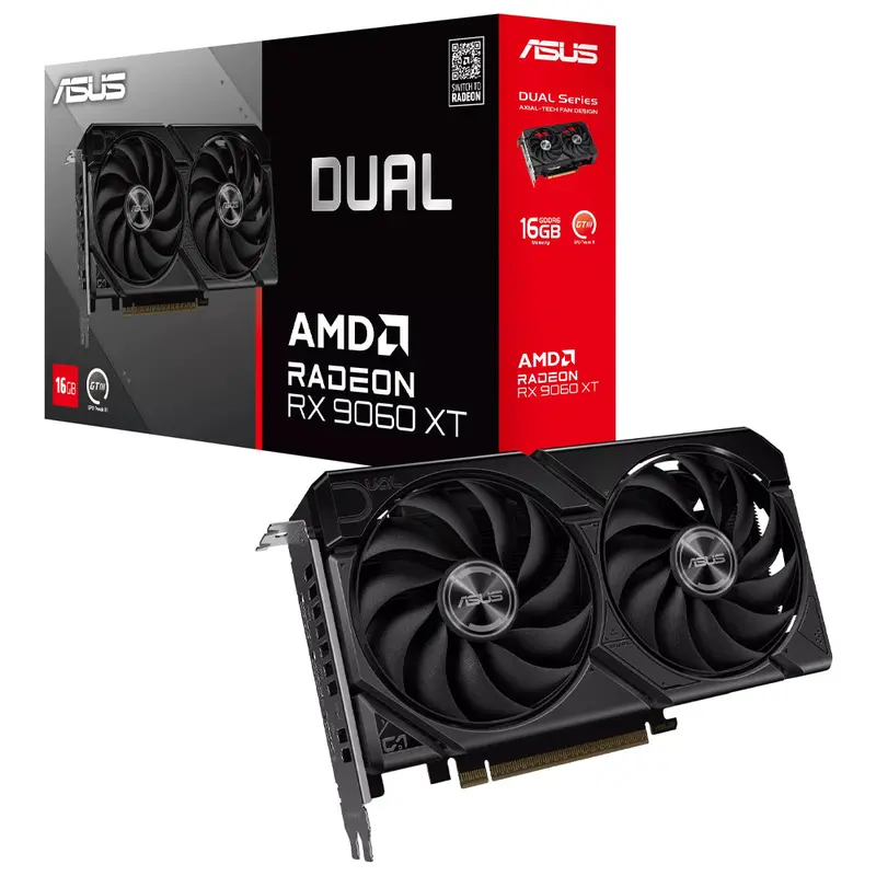 Asus Dual Radeon Rx 9060 Xt 16Gb Gddr6 Video Card 1