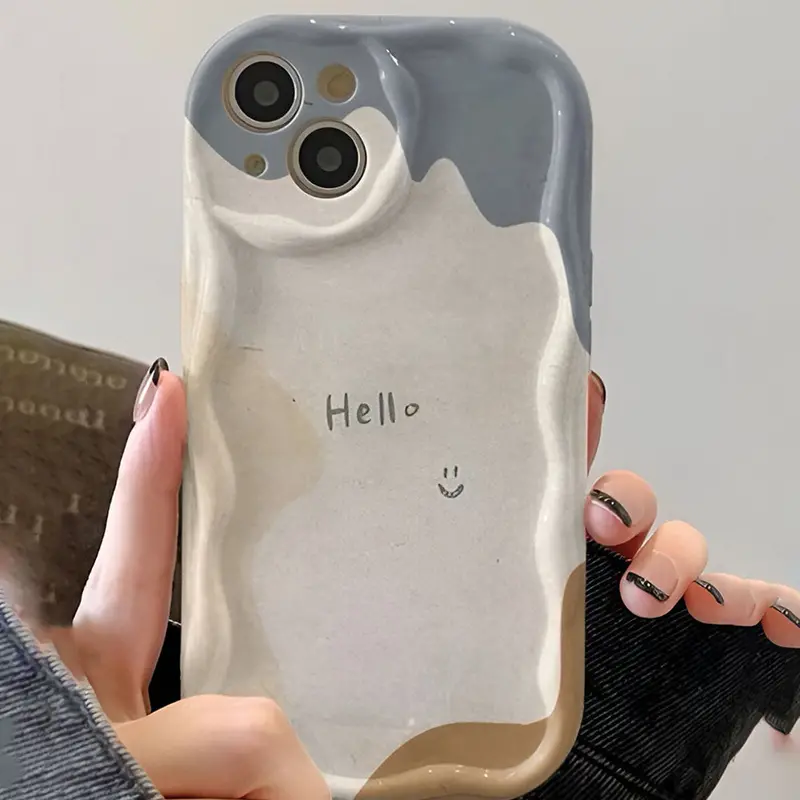 Beige Cream Shell Iphone Case With Soft-Touch Finish 1