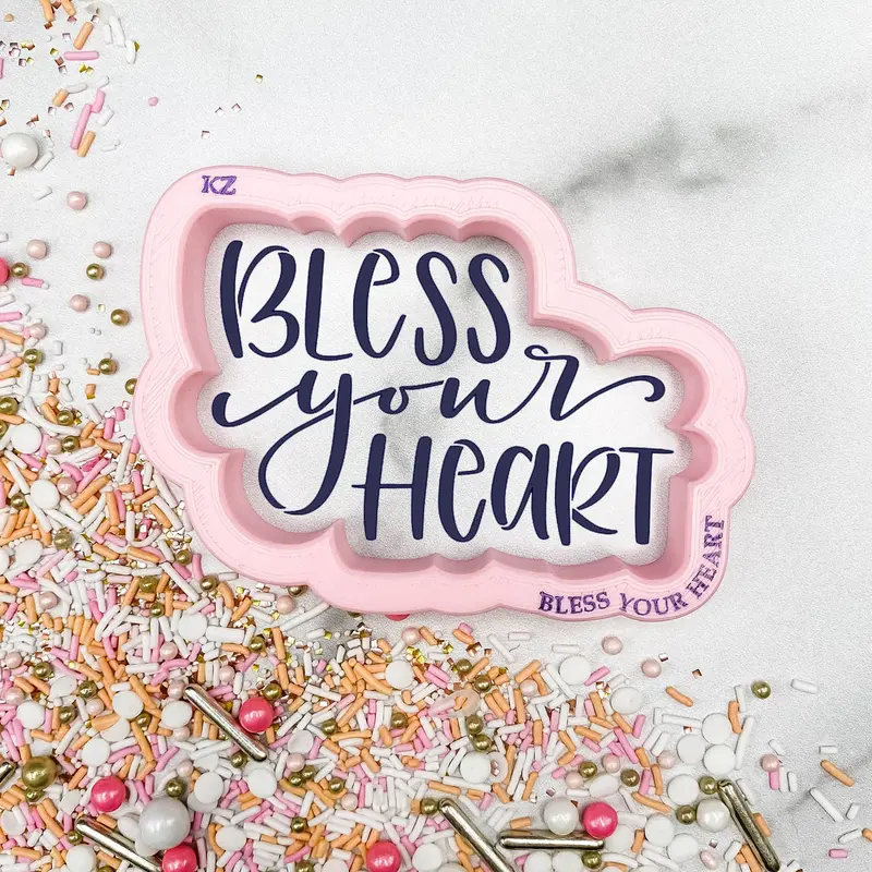 'Bless Your Heart' Cookie Cutter And Stencil Kit 1