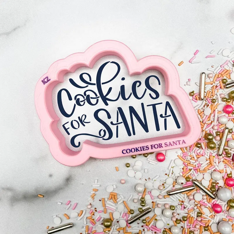 'Cookies For Santa' Cookie Cutter And Stencil Kit 1