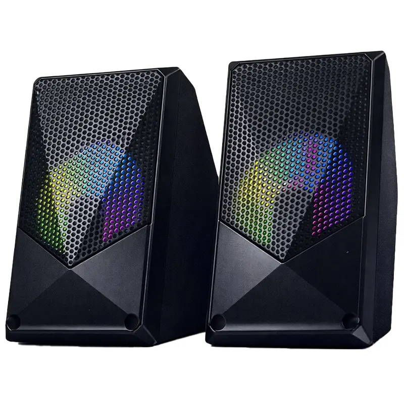 Crash X10Led 2.0 Multimedia Speaker – Rgb Illuminated Desktop Audio 1