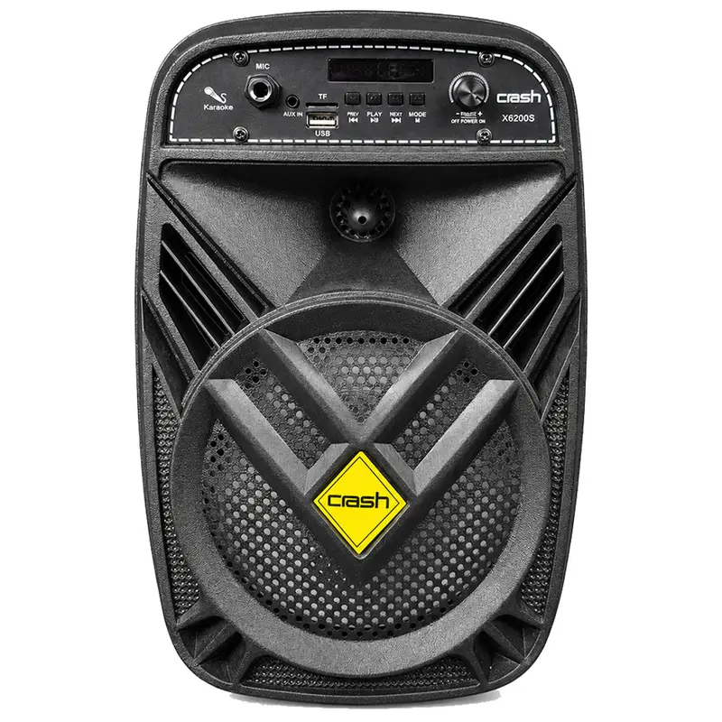 Crash X6000 Mono Bluetooth Speaker – 1.0 Channel Portable Audio System 1