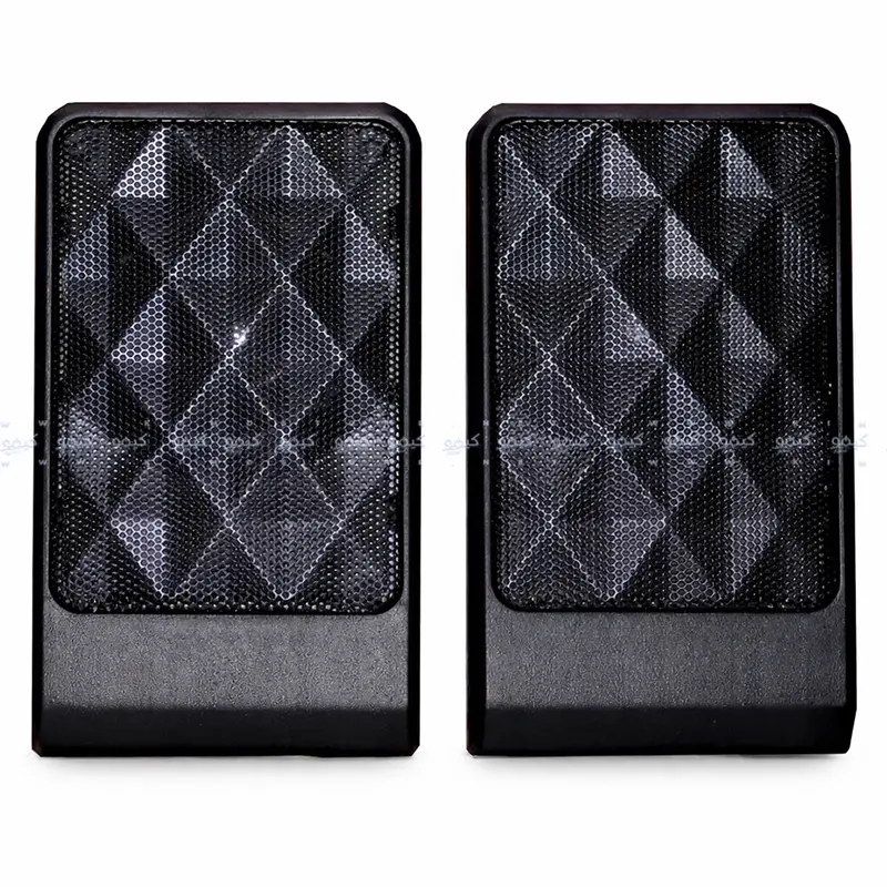 D10 Black 2.0 Stereo Speaker System 1