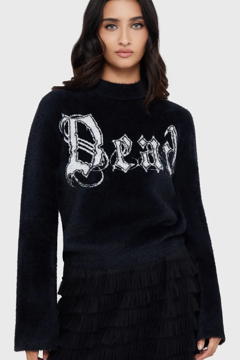Dead Debbie Ribbed Knit Jumper 1