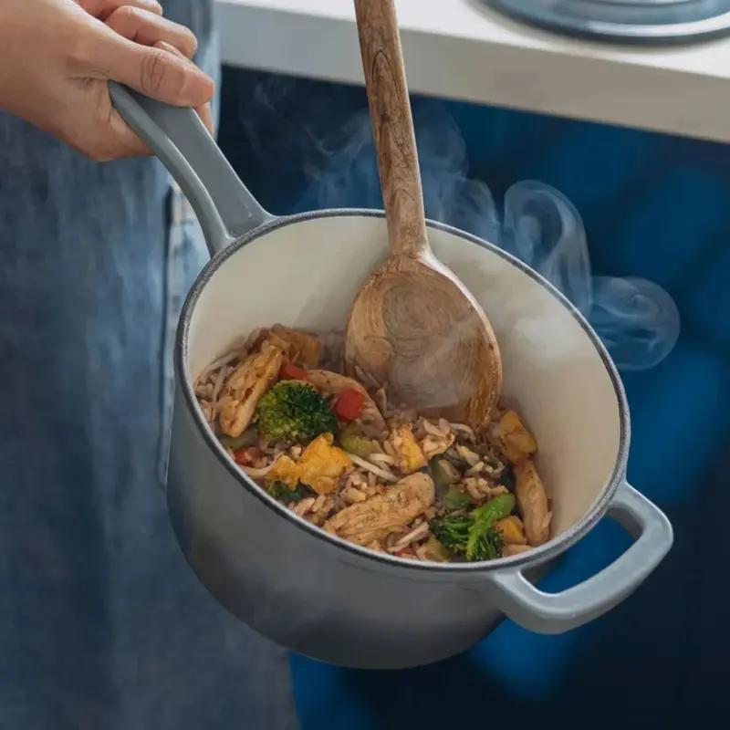 Enamel-Coated Sauce Pot – Cuina Cast Iron Specialty Cookware 1