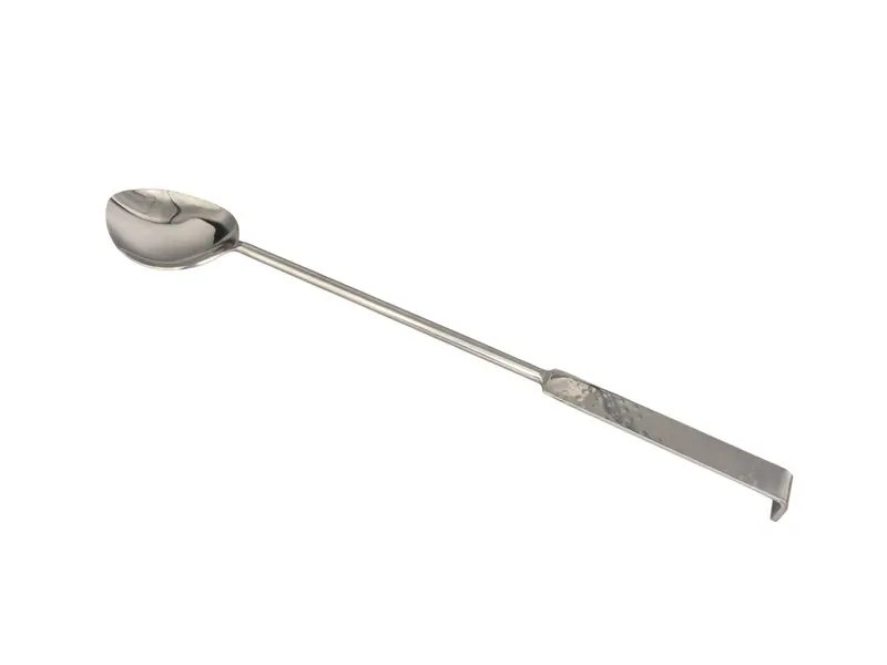 Hammered Stainless Steel Oval Buffet Ladle – Elegant Serving Tool 1