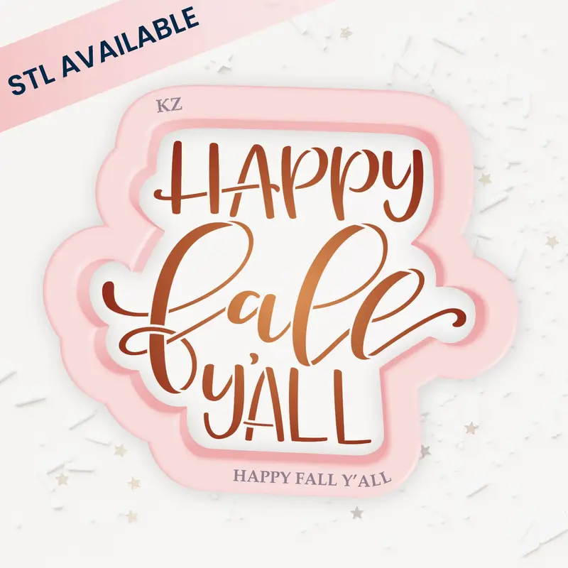 'Happy Fall Y'All' Cookie Cutter And Stencil Kit 1