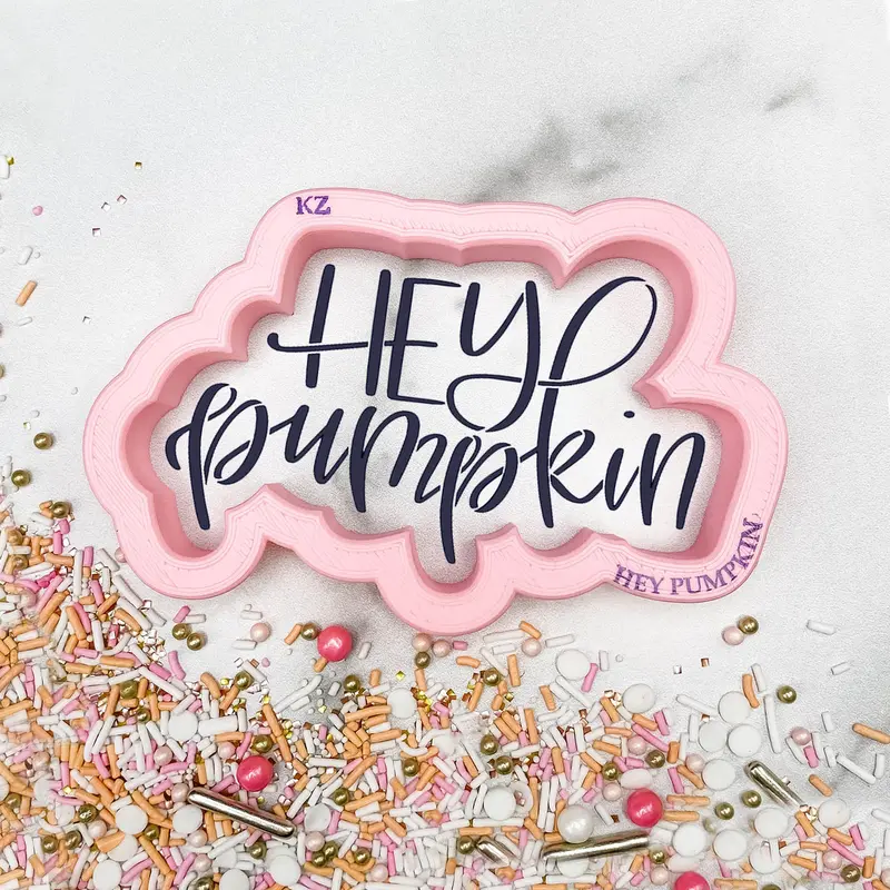 'Hey Pumpkin' Cookie Cutter And Stencil Kit 1