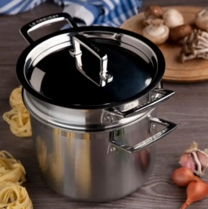 Le Creuset 20 Cm Stainless Steel Pasta Pot 1