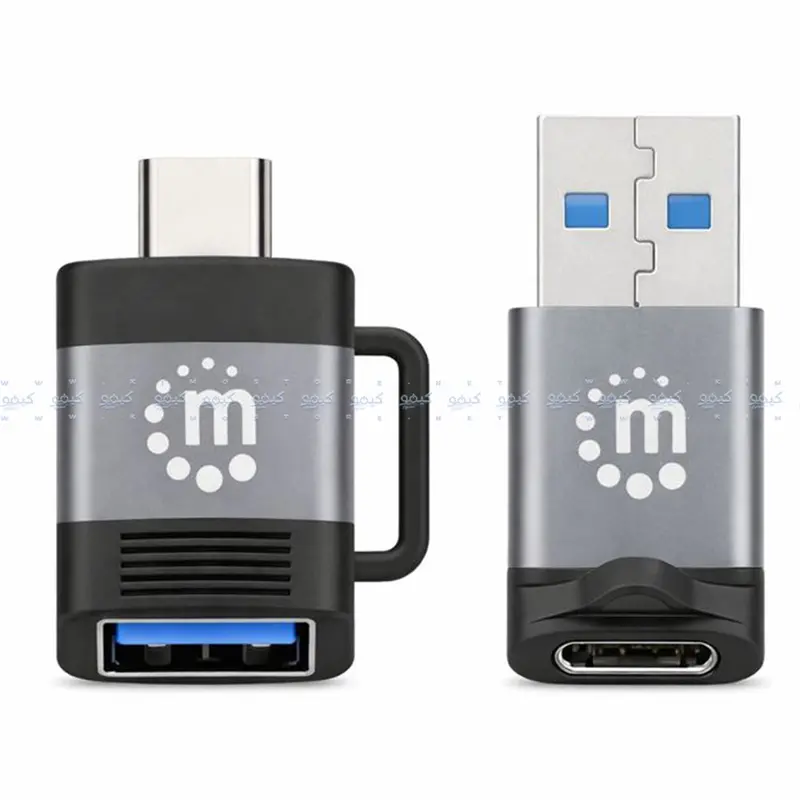 Manhattan Cv-14-0 Dual-Mode Usb-C Otg Adapter – Type-C To Usb-A & Usb-A To Type-C 1