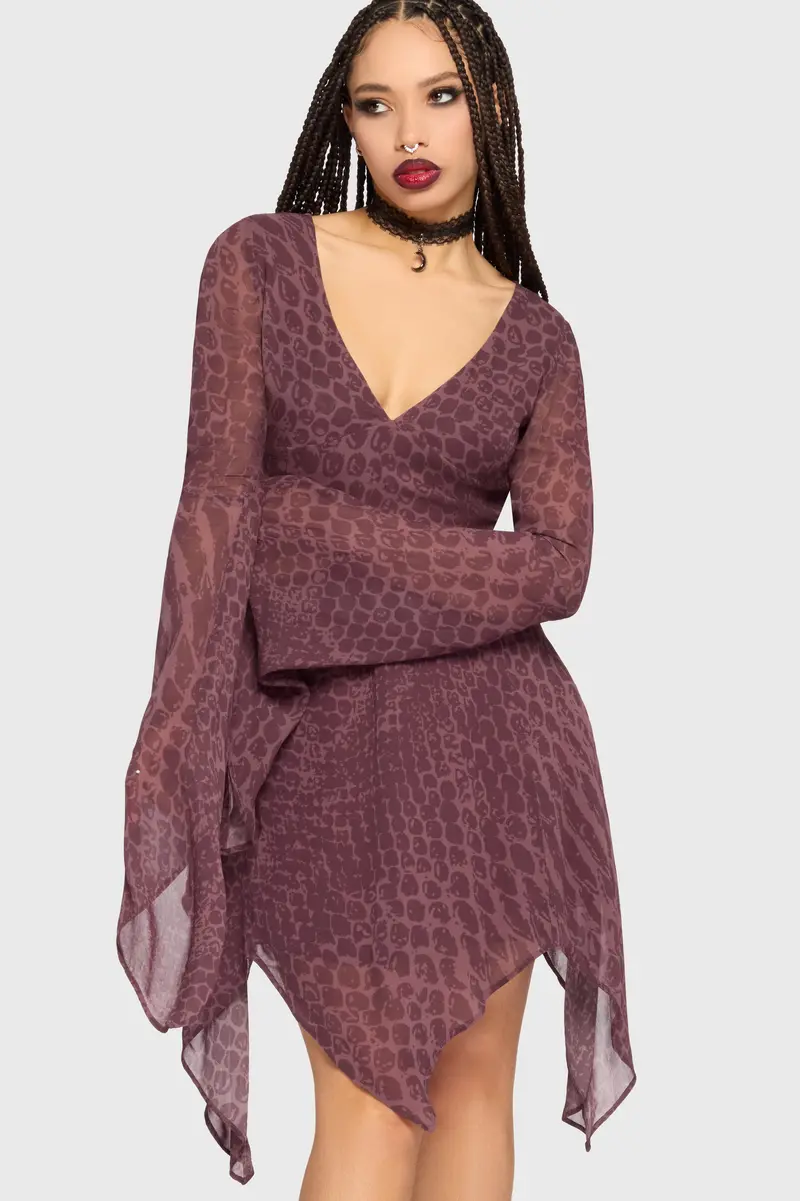Mini Dress With Gaia-Inspired Embroidery 1