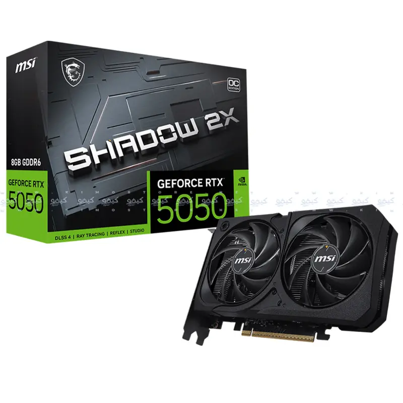 Msi Geforce Rtx 5050 Shadow Oc Graphics Card – 8Gb Gddr6, Dual-Fan Cooling 1