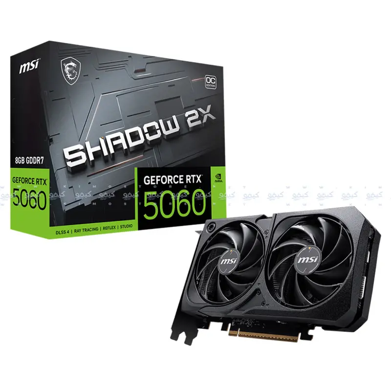 Msi Geforce Rtx 5060 Shadow 2X Oc Graphics Card – 8Gb Gddr7, Next-Gen Gaming Gpu 1