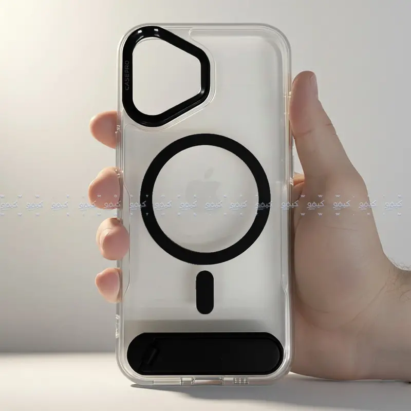 My Choice Magnetic Clear Iphone 17 Case With Foldable Stand 1
