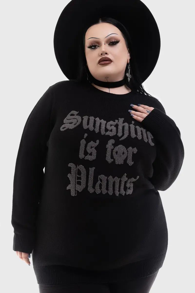 Plant-Loving Sunshine Knit Sweater 1