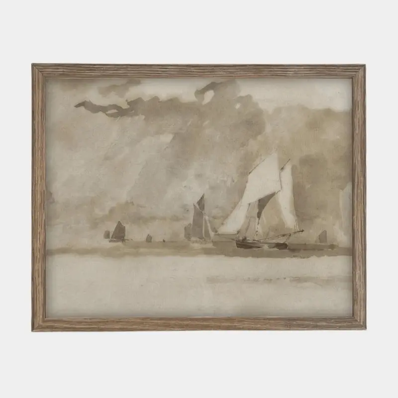 Sailboat Seascape Wall Art Print 1