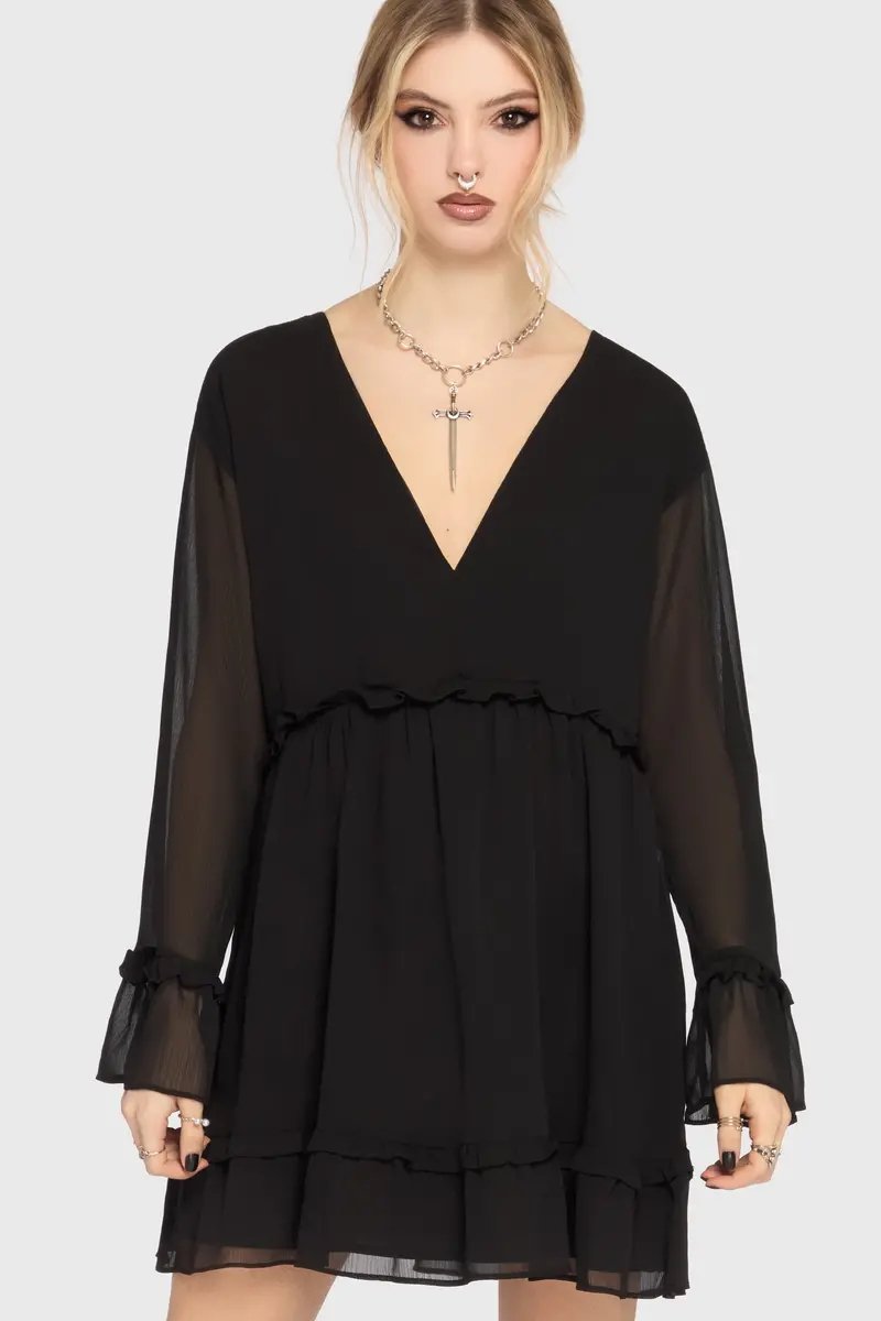Seraph In Ash Mini Dress – Black Version 1
