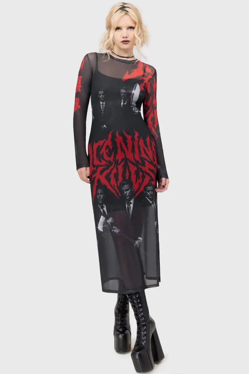 Welcome To Horrorwood Flowy Maxi Dress 1
